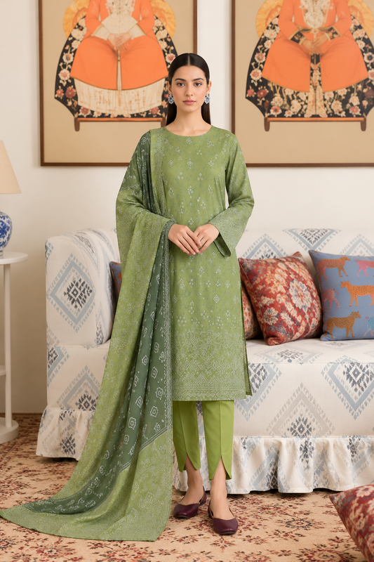 3 PIECE - PRINTED LAWN SUIT