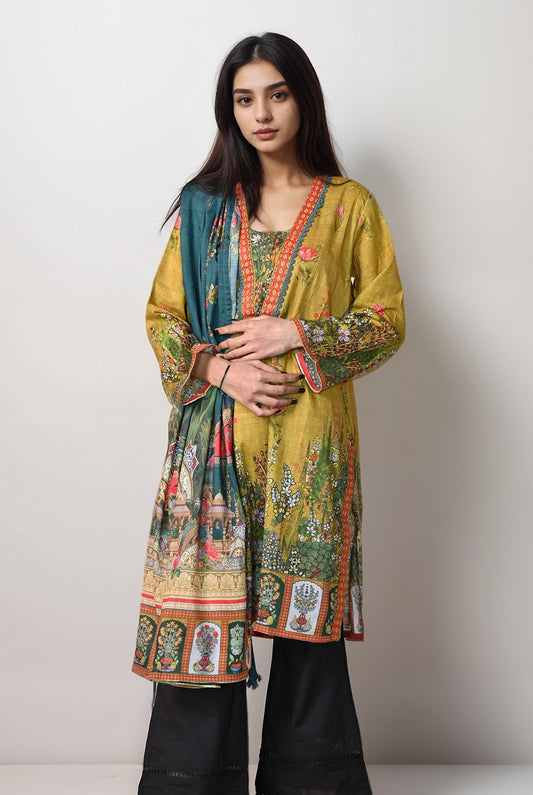 2 Pc | RTW | Lawn shirt & Dupatta