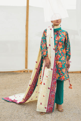 3Pc | Unstitched | Khaddar