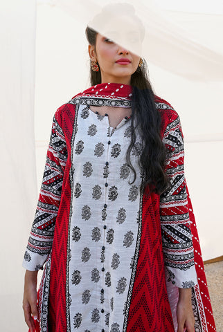 3Pc | Unstitched | Khaddar