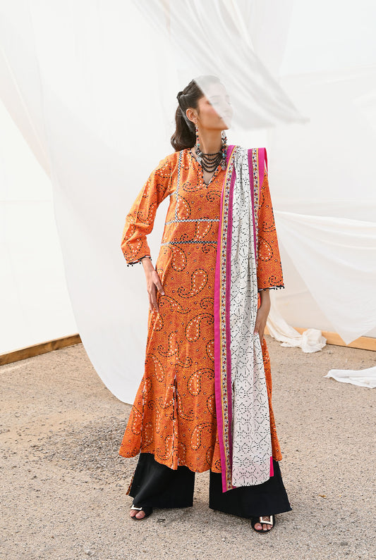 3Pc | Unstitched | Khaddar