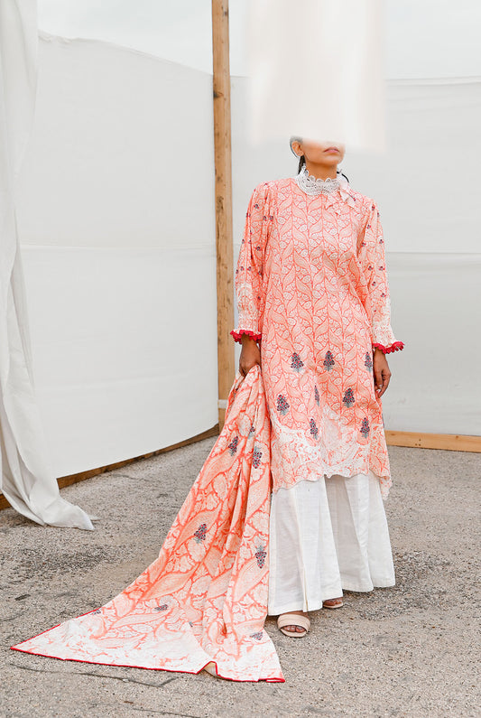 3Pc | Unstitched | Khaddar