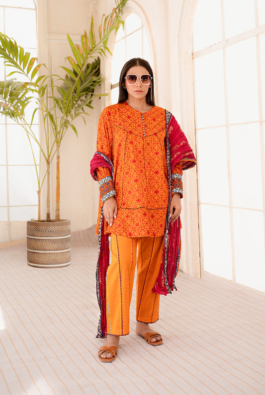 3 Piece | Unstitched | Digital Printed Lawn