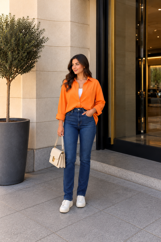 Women’s Dark Blue Skinny Fit Denim Jeans