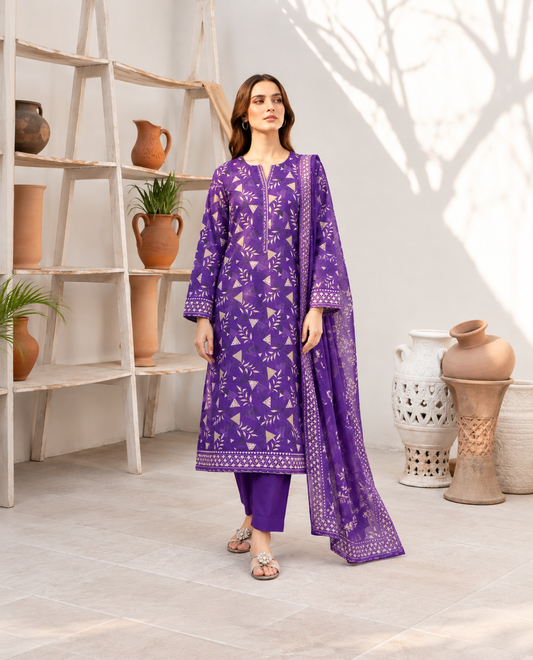 3 PIECE - PRINTED LAWN SUIT