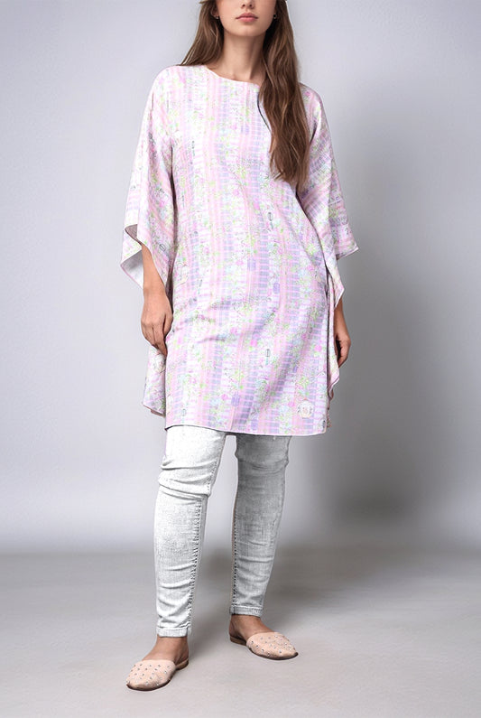 1PC | Viscose Slub Pastel Pink Shirt |RTW