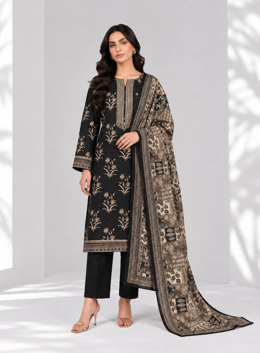 3 PIECE - PRINTED LAWN SUIT