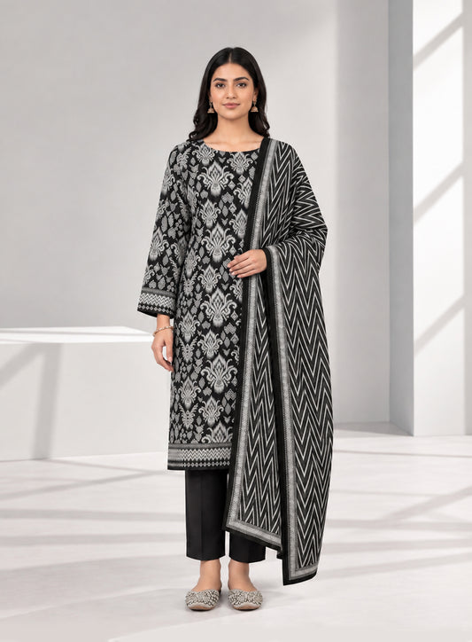 3 PIECE - PRINTED LAWN SUIT