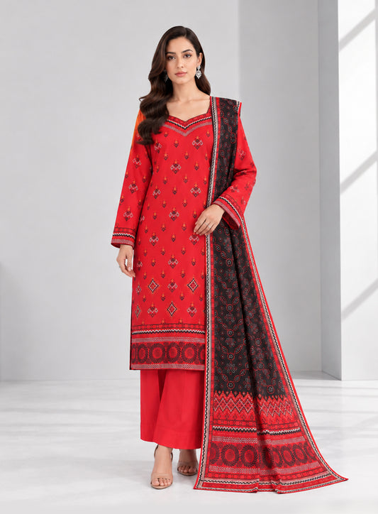 3 PIECE - PRINTED LAWN SUIT