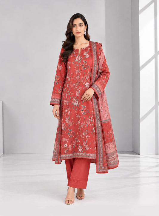 3 PIECE - PRINTED LAWN SUIT