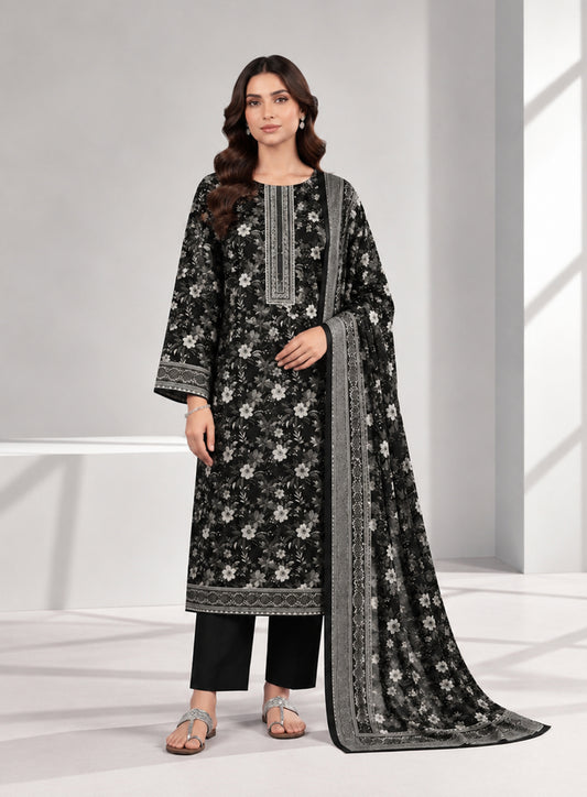 3 PIECE - PRINTED LAWN SUIT