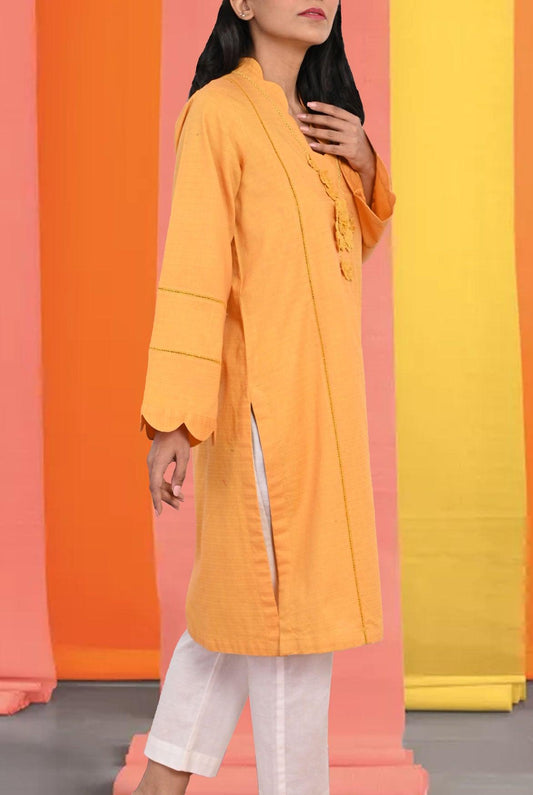 1Pc | Dobby Sand Yellow Shirt |RTW