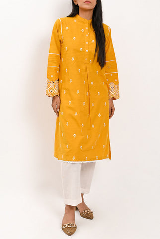 1PC | Khaddar Yellow Emb. Shirt |RTW