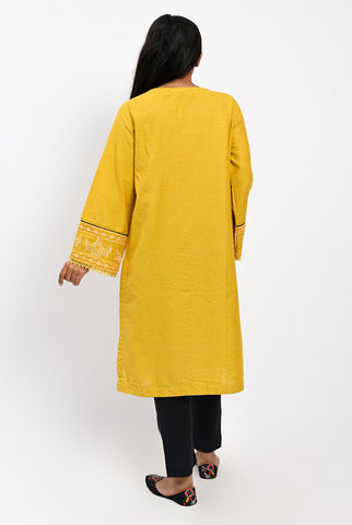 1PC | Karandi Clear Yellow Shirt |RTW