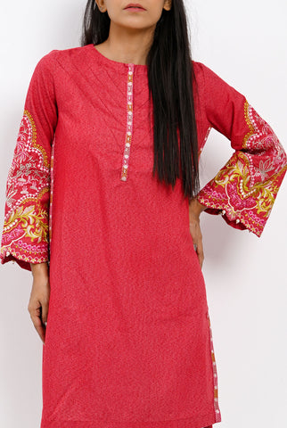 1PC | Karandi Red Shirt |RTW