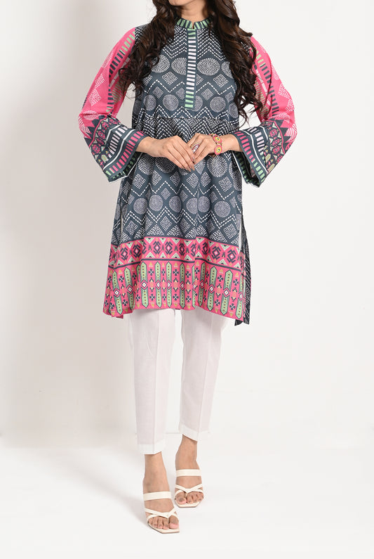 1PC | Chic Printed Lawn Kurti |RTW