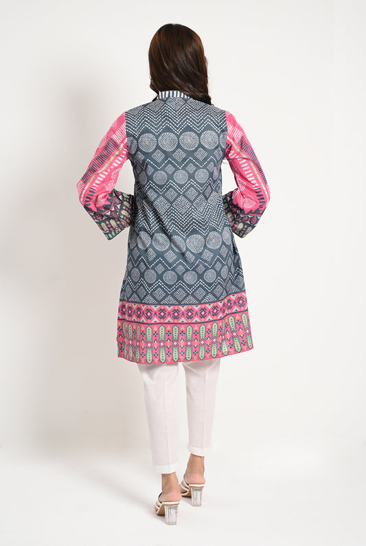 1PC | Chic Printed Lawn Kurti |RTW