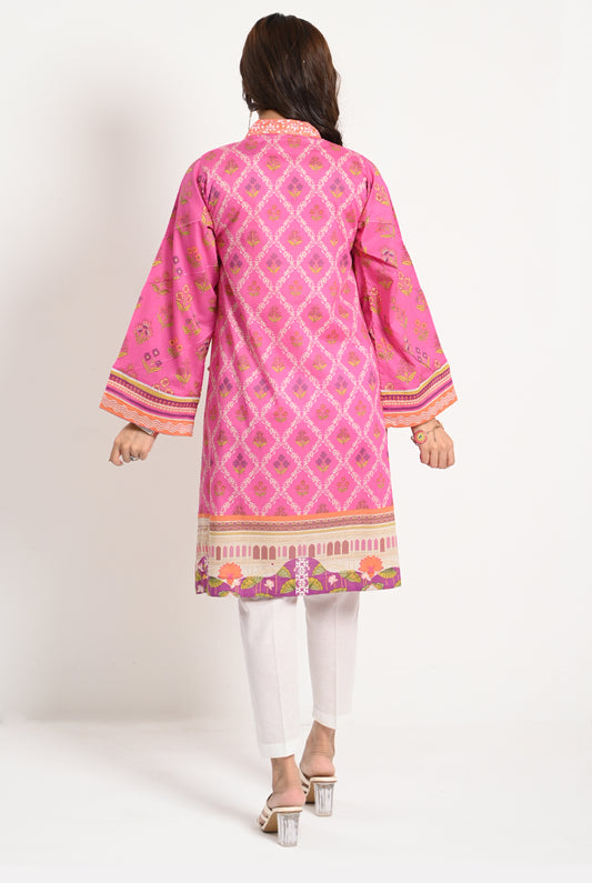 1PC | LAWN PINK KURTI | RTW