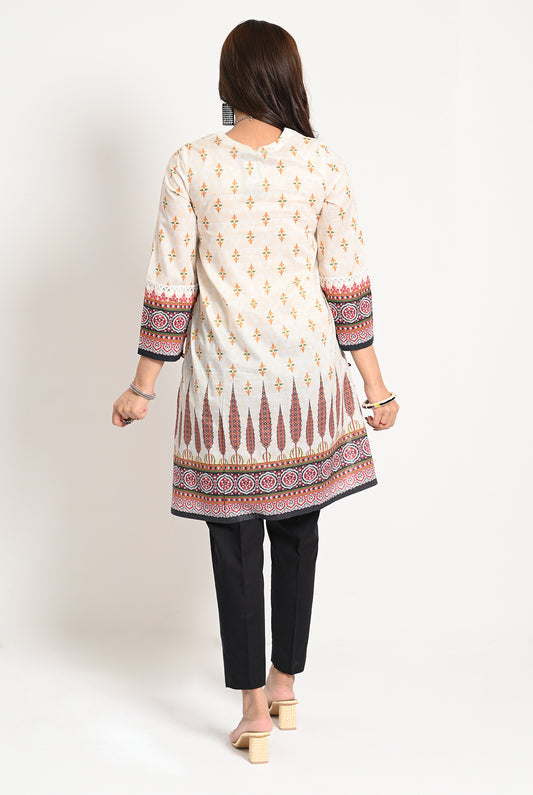 1PC | LAWN LINEN KURTI |RTW