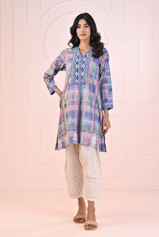 1 PC | RTW | Digital Printed Lawn Cotton Dreamy Reef Shirt