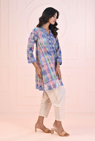 1 PC | RTW | Digital Printed Lawn Cotton Dreamy Reef Shirt