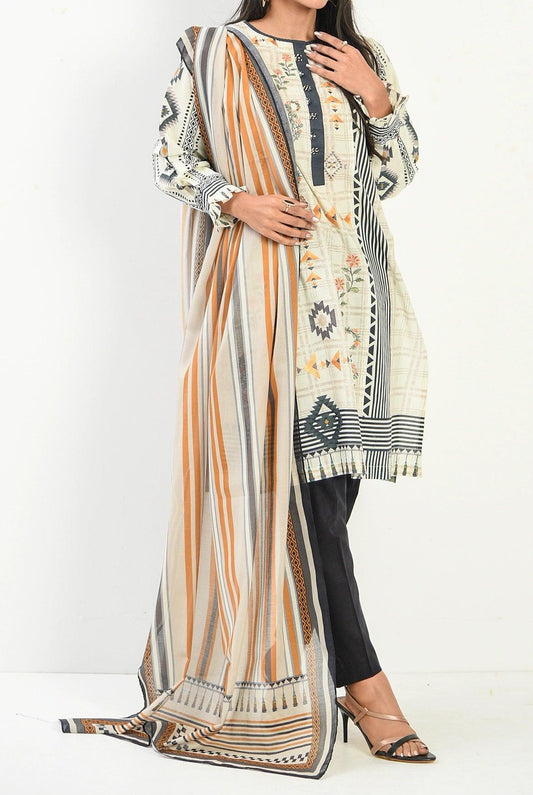 2PC | EMB. LAWN SHIRT & DUPATTA |RTW