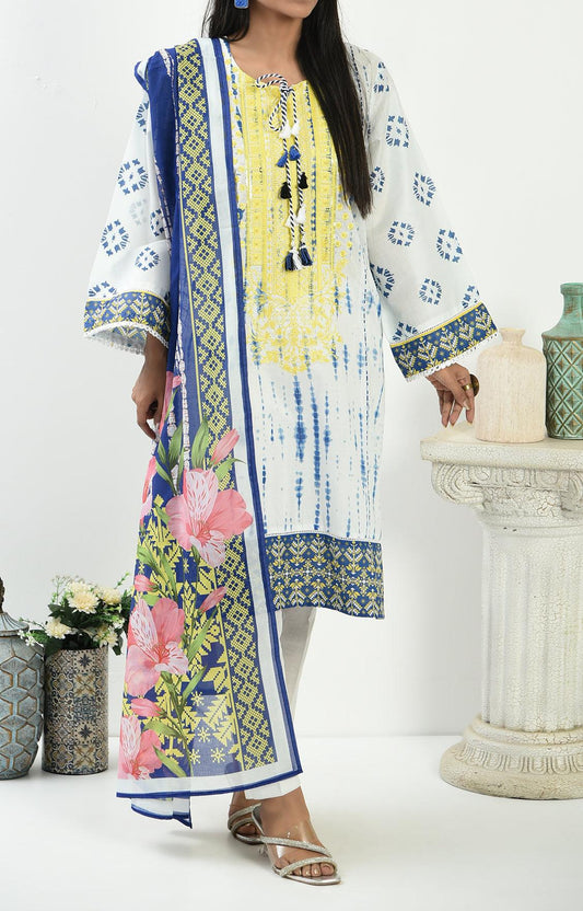 2PC | EMB. LAWN SHIRT & DUPATTA |RTW