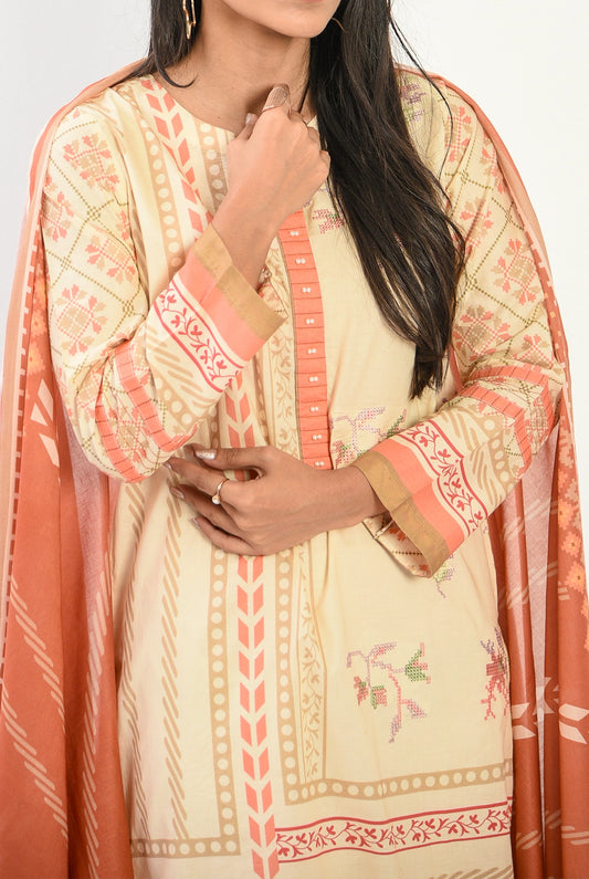 2PC | EMB. LAWN SHIRT & DUPATTA |RTW