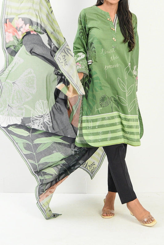 2PC | EMB. LAWN SHIRT & DUPATTA |RTW