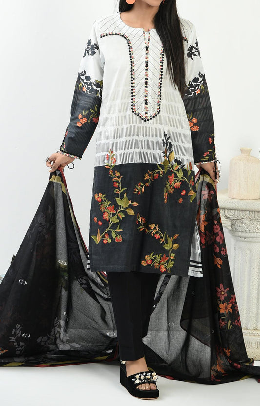 2PC | EMB. LAWN SHIRT & DUPATTA |RTW