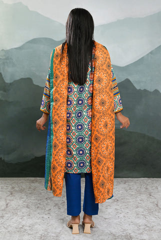 3PC | Khaddar Shirt, Trouser & Dupatta |RTW