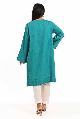 1PC | Karandi Sea Green Shirt |RTW