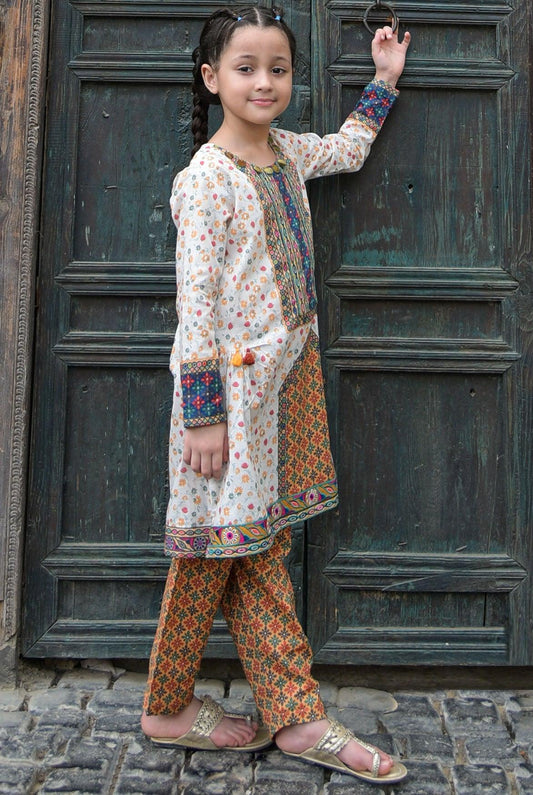 2Pc | Emb. Lawn Shirt & Trouser | RTW