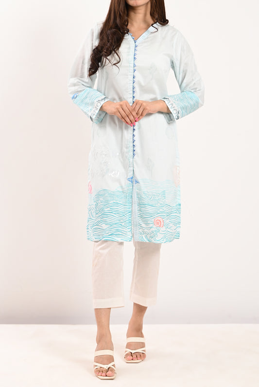 1Pc | Light Blue Kurti | RTW