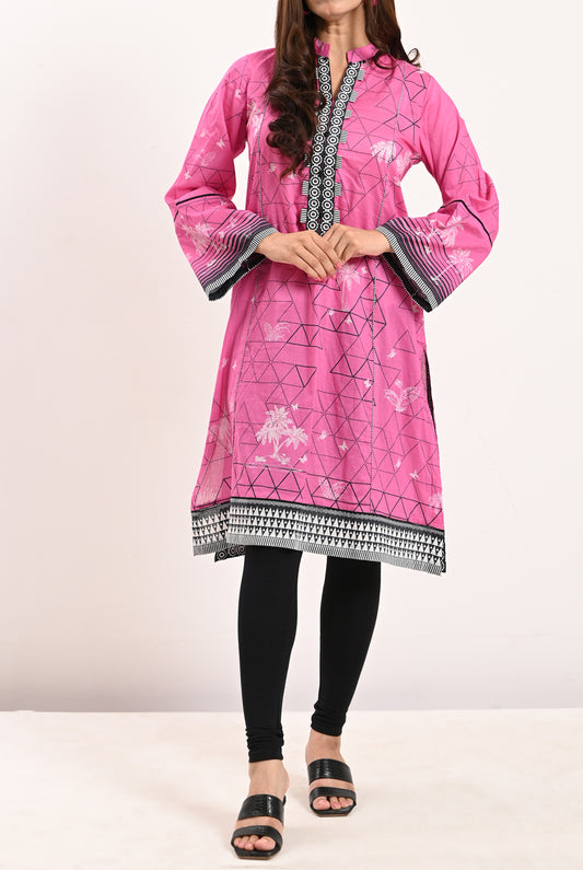 1Pc |Playful Pink Kurti | RTW