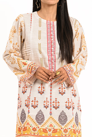 1PC | Khaddar Cream Shirt |RTW