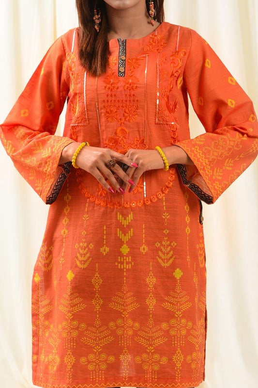 Embroidered Khaddar Kurti | RTW | 1 Piece