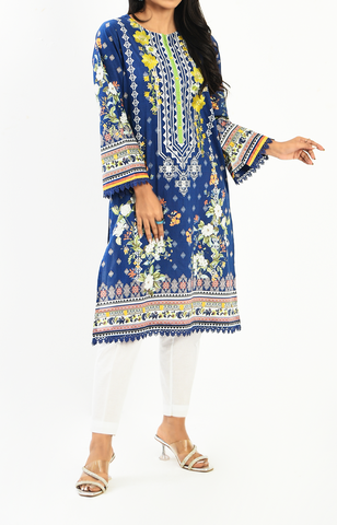1 Piece| Unstitched | Embroidered Lawn Shirt