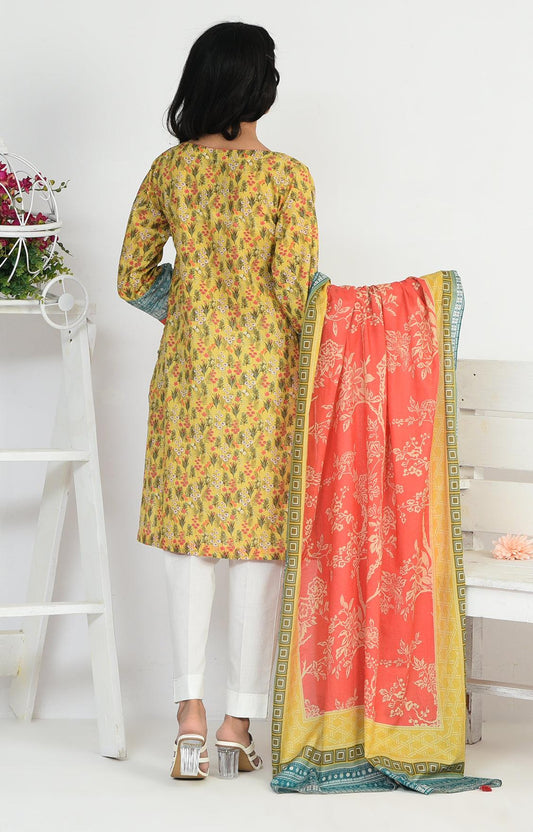 Lawn Embroidered Shirt & Dupatta | RTW | 2Pcs