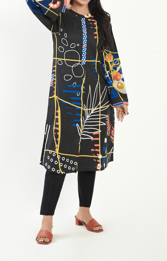 1 Piece| Unstitched | Embroidered Lawn Shirt