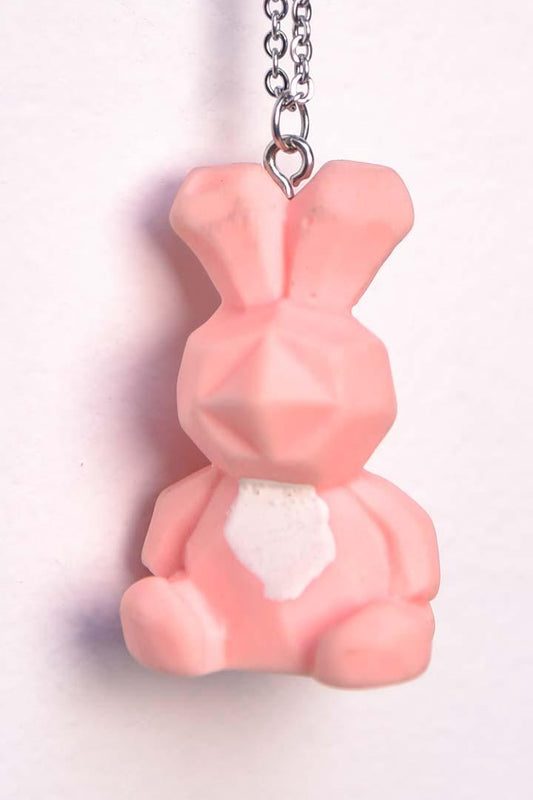 Pink Bunny Necklace