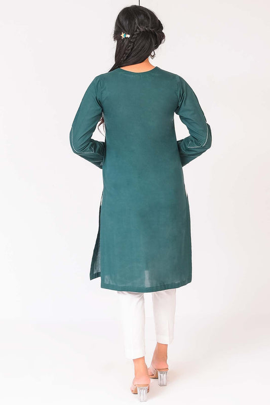 1 PC SOLID STYLED KURTI | RTW | FOR WOMEN