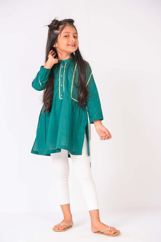 1 PC SOLID STYLED KURTI | RTW | FOR KIDS