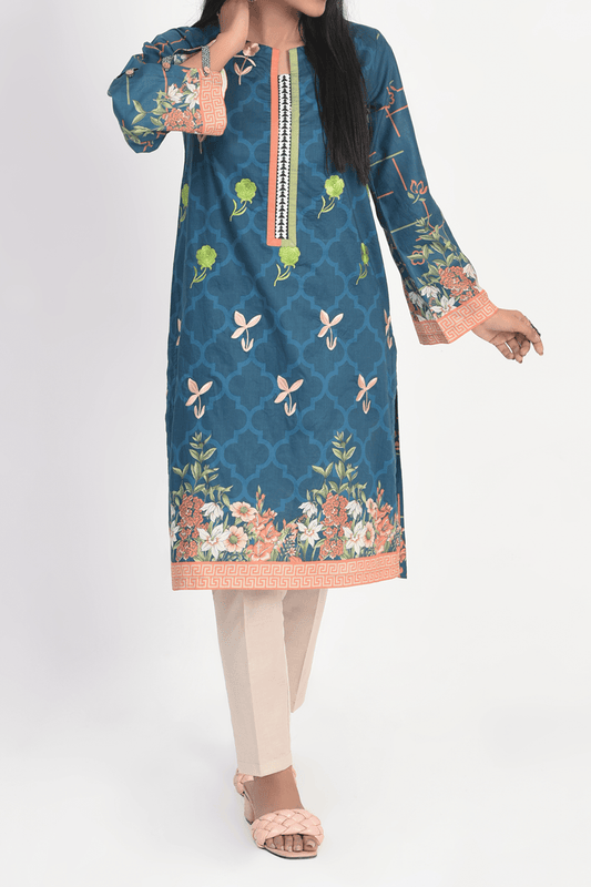 1 Piece | Unstitched | Embroidered Lawn Shirt