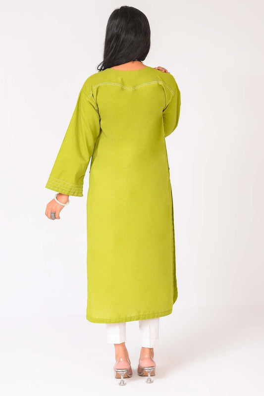 1 PC SOLID STYLED KURTI | RTW | FOR WOMEN