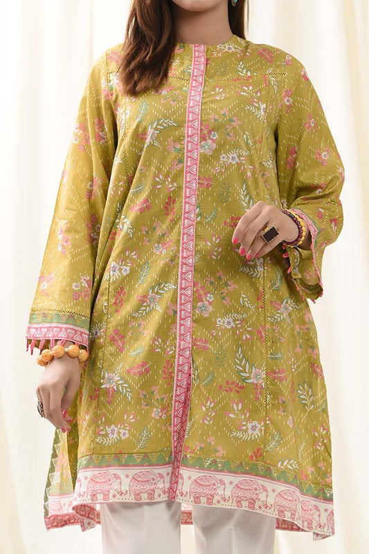 Earthy Khaddar Kurti | Printed Elegance | RTW