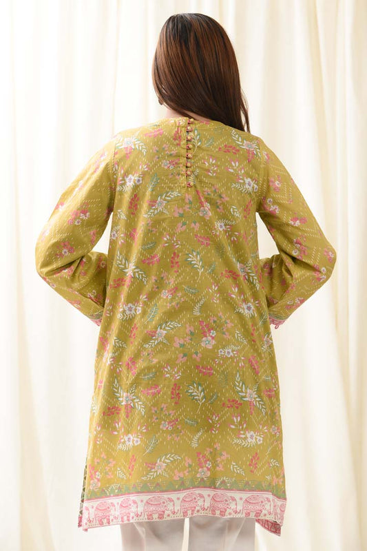 Earthy Khaddar Kurti | Printed Elegance | RTW