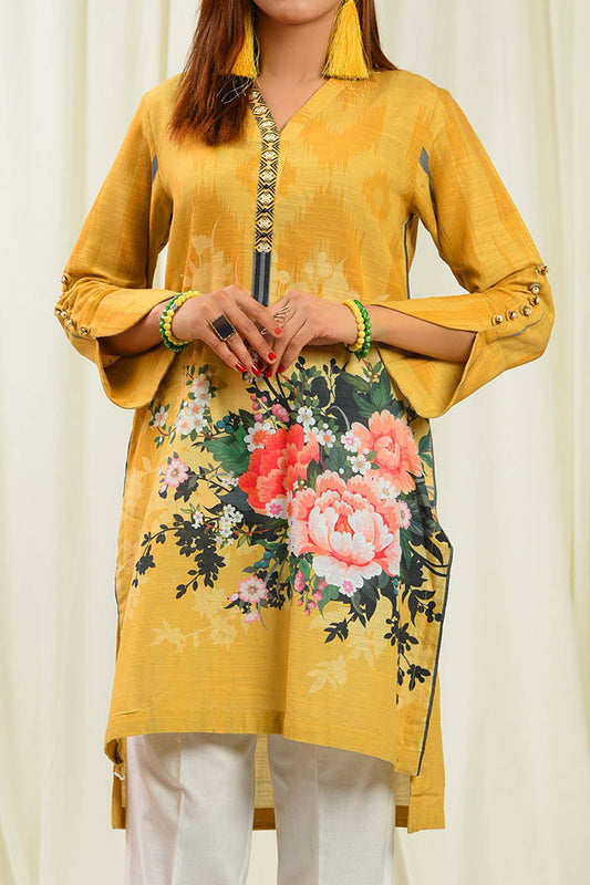 Khaddar Sunlit Meadow Kurti | RTW | 1 Piece