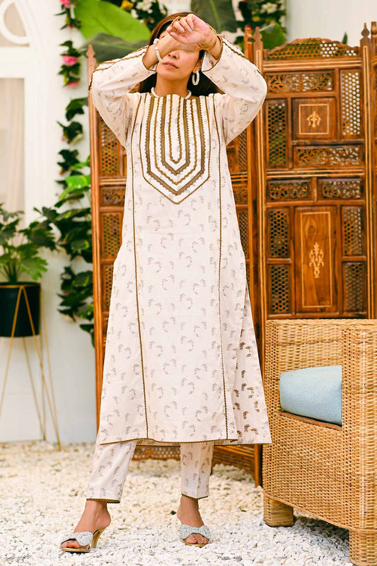 Dhanak in Beige  | RTW | 2Pcs