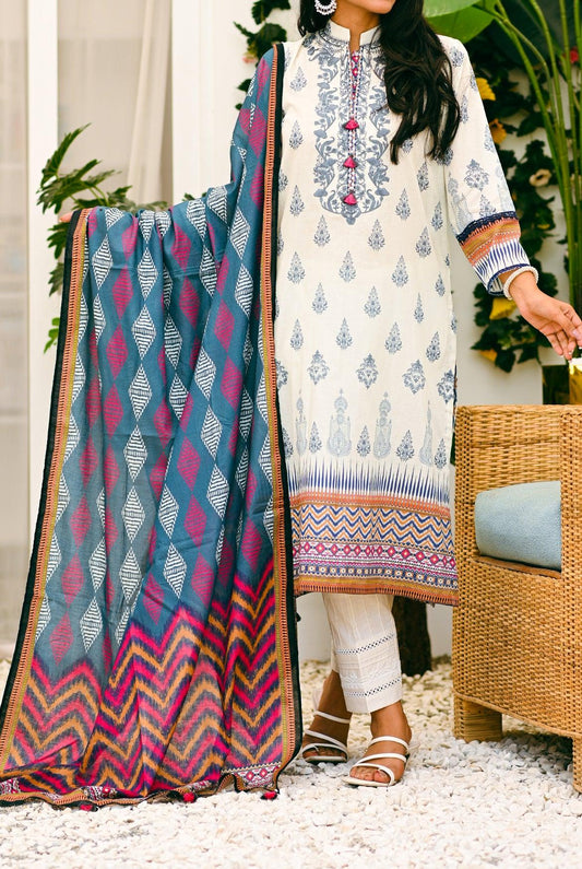 Lawn Embroidered Shirt & Dupatta | RTW | 2Pcs